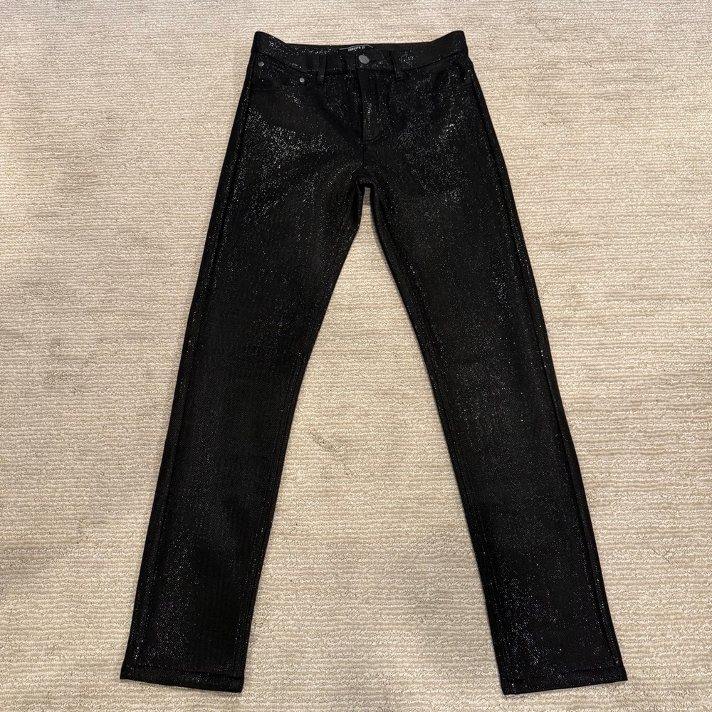 Forever 21 Men’s Black Sparkly Glitter Skinny Jeans Size 29